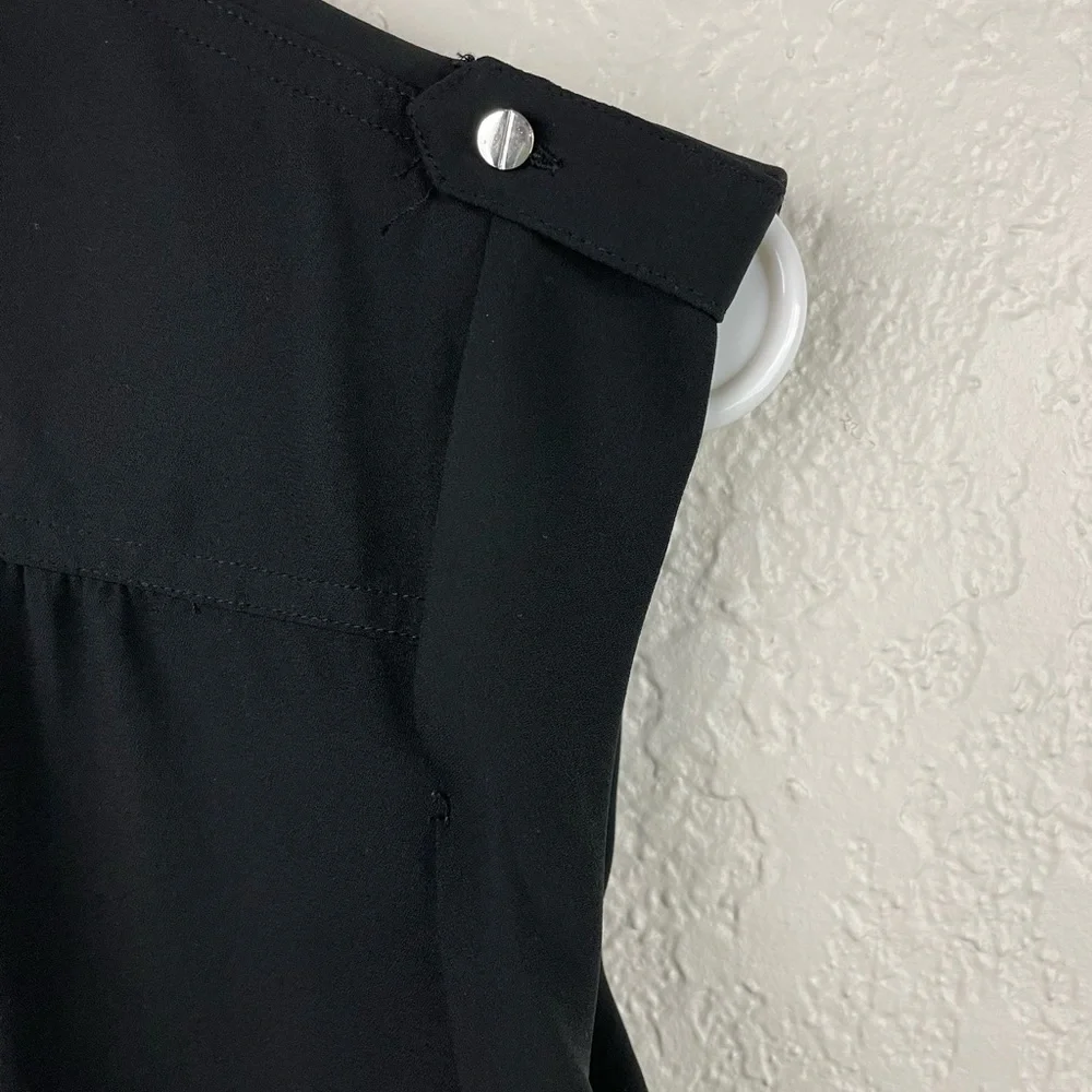 Mossimo black sleeveless button down blouse - Picture 7 of 9